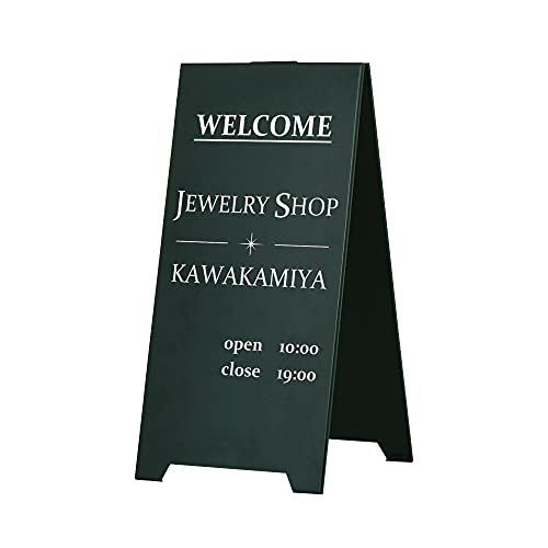 【2個セット】両面 店舗看板 スタンドプレート 黒 折りたたみ式 316+6VaPvZL.jpg